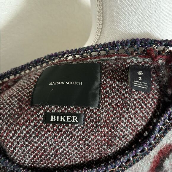 Maison Scotch Mohair Leopard Sweater sz 2 - Picture 7 of 8